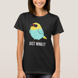 T-shirt Juste l'aile il drôle jeu d'oiseaux Dark BG