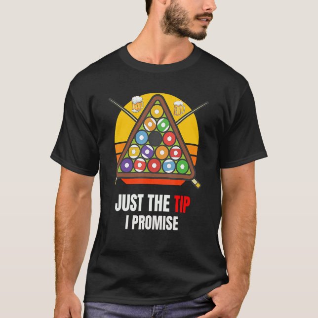 T-shirt Juste Le Tip Pool Player Billards Légende (Devant)