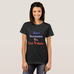 T-shirt Juste Marié À Las Vegas Style Couronne