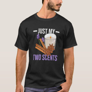 T-shirt Juste mes deux parfums pour la fabrication de boug