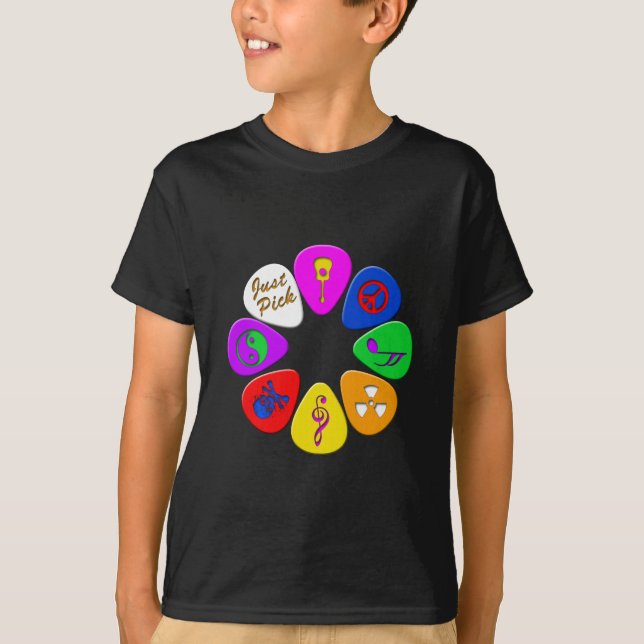 T-shirt Juste onglets de guitare de sélection (Devant)