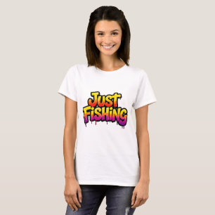 T-shirt Juste Pêche Arc-en-ciel qui dégouline Cadeau drôle