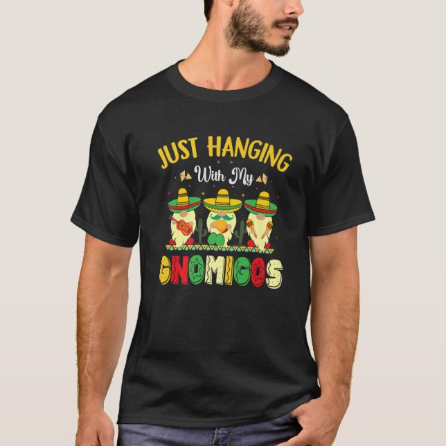 T-shirt Juste Pénétrer Avec Mes Gnomies Cinco De Mayo Mexi (Devant)