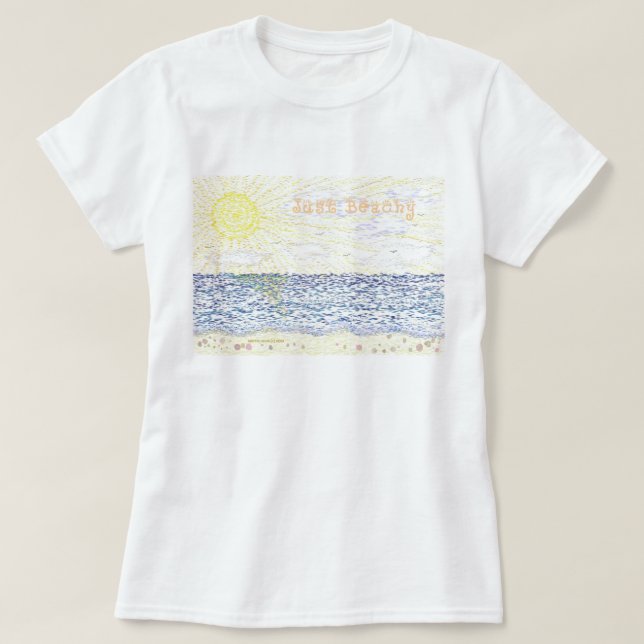 T-shirt Juste pour la plage (Design devant)