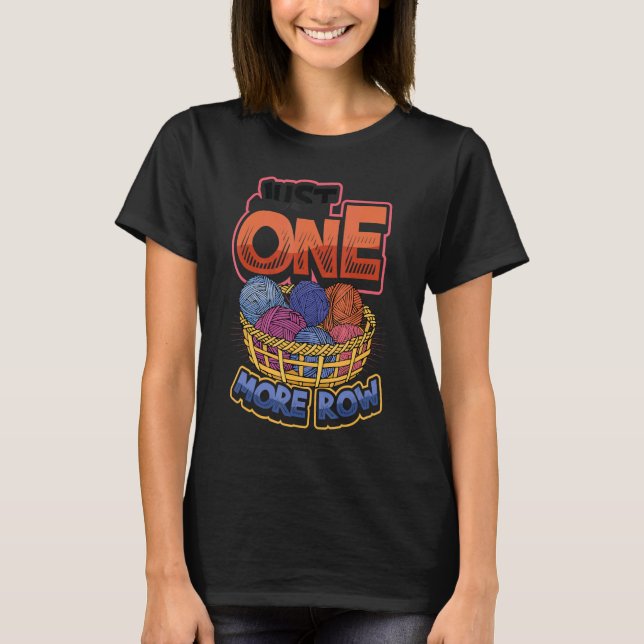 T-shirt Juste Un Crochet De Ligne De Plus (Devant)