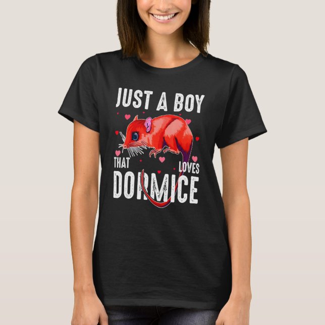 T-shirt Juste Un Garçon Qui Aime Africain Nain Dormouse Ex (Devant)
