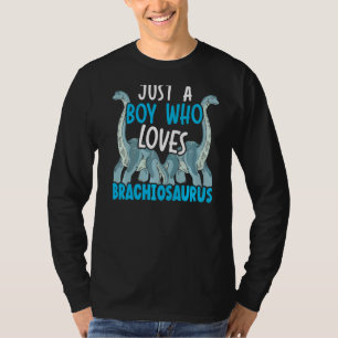 T-shirt Juste Un Garçon Qui Aime Brachiosaurus Paléontolog