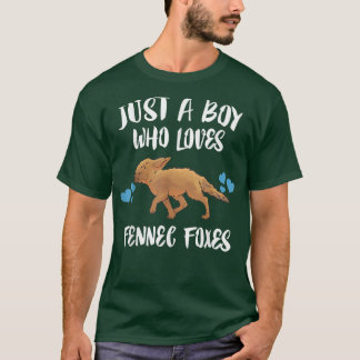 T-shirt Juste un garçon qui aime Fennec Foes Amoureux des