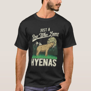 T-shirt Juste un garçon qui aime Hyenas Boy Hyena 1