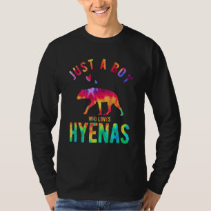 T-shirt Juste un garçon qui aime Hyenas Hyena Hyena