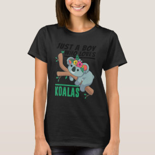 T-shirt Juste un garçon qui aime Koalas Funny Koala Ours L