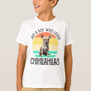 T-shirt Juste un garçon qui aime le Chihuahuas