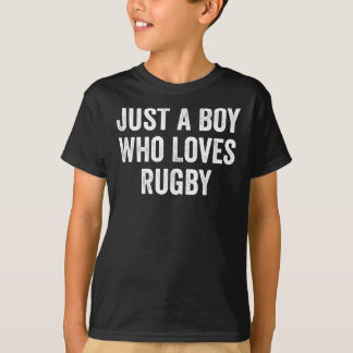 T-shirt Juste un garçon qui aime le joueur de rugby