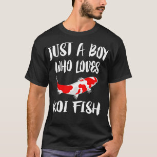 T-shirt Juste Un Garçon Qui Aime Le Poisson Koi