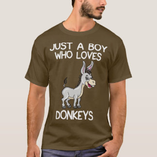 T-shirt Juste un garçon qui aime les ânes 2