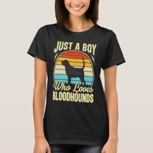 T-shirt Juste un garçon qui aime les chiens de sang