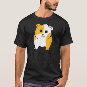 T-shirt Juste un garçon qui aime les cochons de Guinée