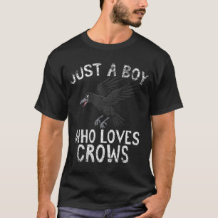 T-shirt Juste un garçon qui aime les corbeaux