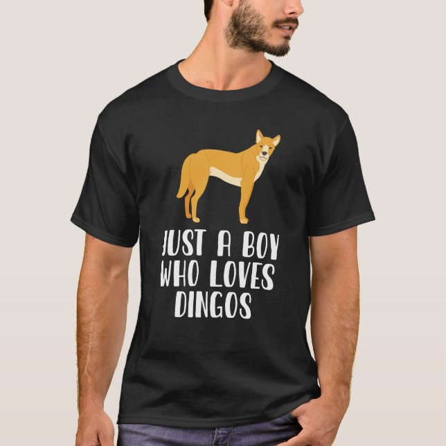 T-shirt Juste Un Garçon Qui Aime Les Dingos Wild Dog (Devant)