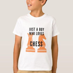 T-shirt Juste Un Garçon Qui Aime Les Échecs