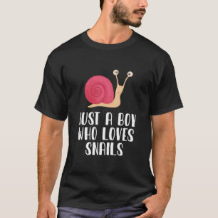 T-shirt Juste un garçon qui aime les escargots