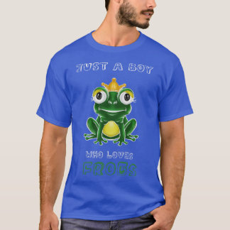T-shirt Juste un garçon qui aime les grenouilles