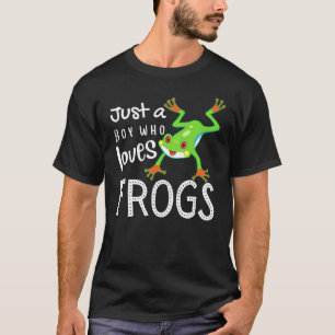 T-shirt Juste un garçon qui aime les grenouilles drôle ani