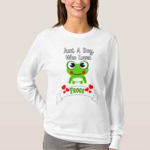 T-shirt Juste un garçon qui aime les grenouilles   Grenoui