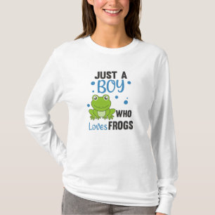 T-shirt Juste Un Garçon Qui Aime Les Grenouilles Grenouill