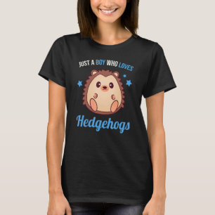 T-shirt Juste un garçon qui aime les hérissons
