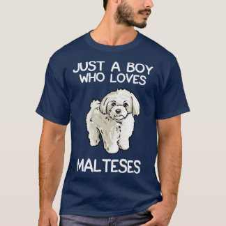 T-shirt Juste Un Garçon Qui Aime Les Maltais