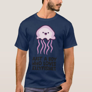 T-shirt Juste un garçon qui aime les méduses