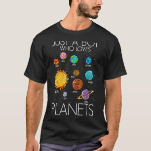 T-shirt Juste un garçon qui aime les planètes Science Spac