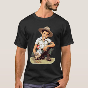 T-shirt Juste Un Garçon Qui Aime Les Poulets Rooster Anima