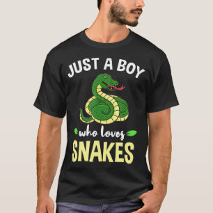 T-shirt Juste un garçon qui aime les serpents