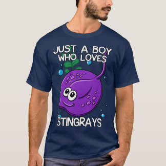 T-shirt Juste Un Garçon Qui Aime Les Stingrays 2