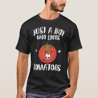 T-shirt Juste un garçon qui aime les tomates