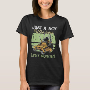 T-shirt Juste un garçon qui aime les tondeuses à gazon Jar