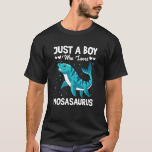 T-shirt Juste Un Garçon Qui Aime Mosasaurus Paléontologie