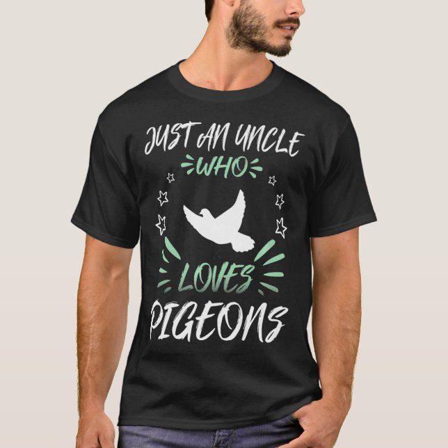 T-shirt Juste Un Oncle Qui Aime Les Pigeons Premium (Devant)