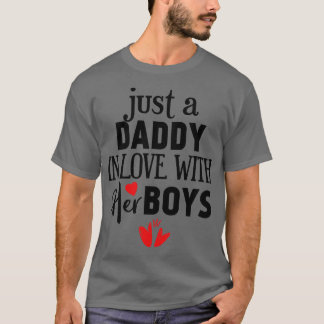 T-shirt Juste un papa amoureux de ses garçons