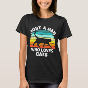 T-shirt Juste un papa qui aime les chats Propriétaire de c