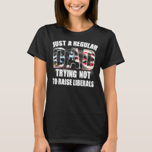T-shirt Juste Un Papa Régulier Qui Essaie De Ne Pas Élever