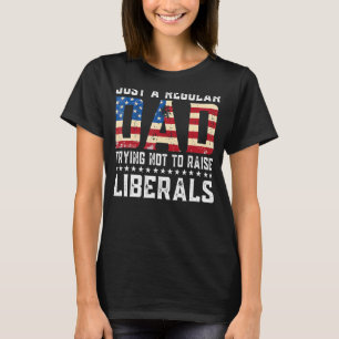T-shirt Juste Un Père Régulier Essayant De Ne Pas Élever L