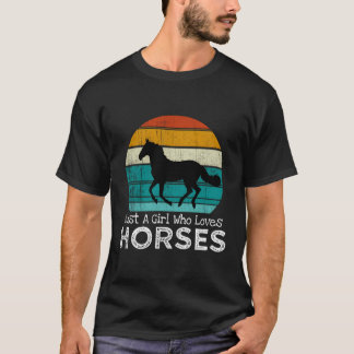 T-shirt Juste Un Qui Aime Les Chevaux Cheval Ns