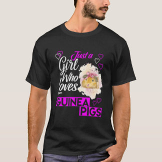 T-shirt Juste un qui aime les cochons d'Inde