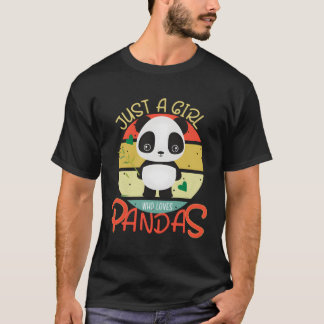 T-shirt Juste Un Qui Aime Pandas Panda Bear