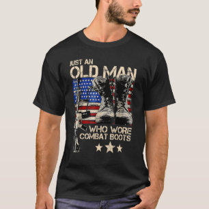 T-shirt Juste Un Vieux Homme Qui A Porté Des Boots De Comb