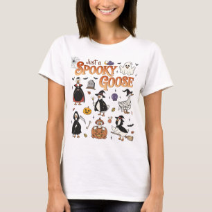 T-shirt Juste Une Chemise Drôle D'Oie Éffrayante