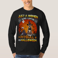 Juste Une Femme Qui Aime Pitbull Et Hallowene
